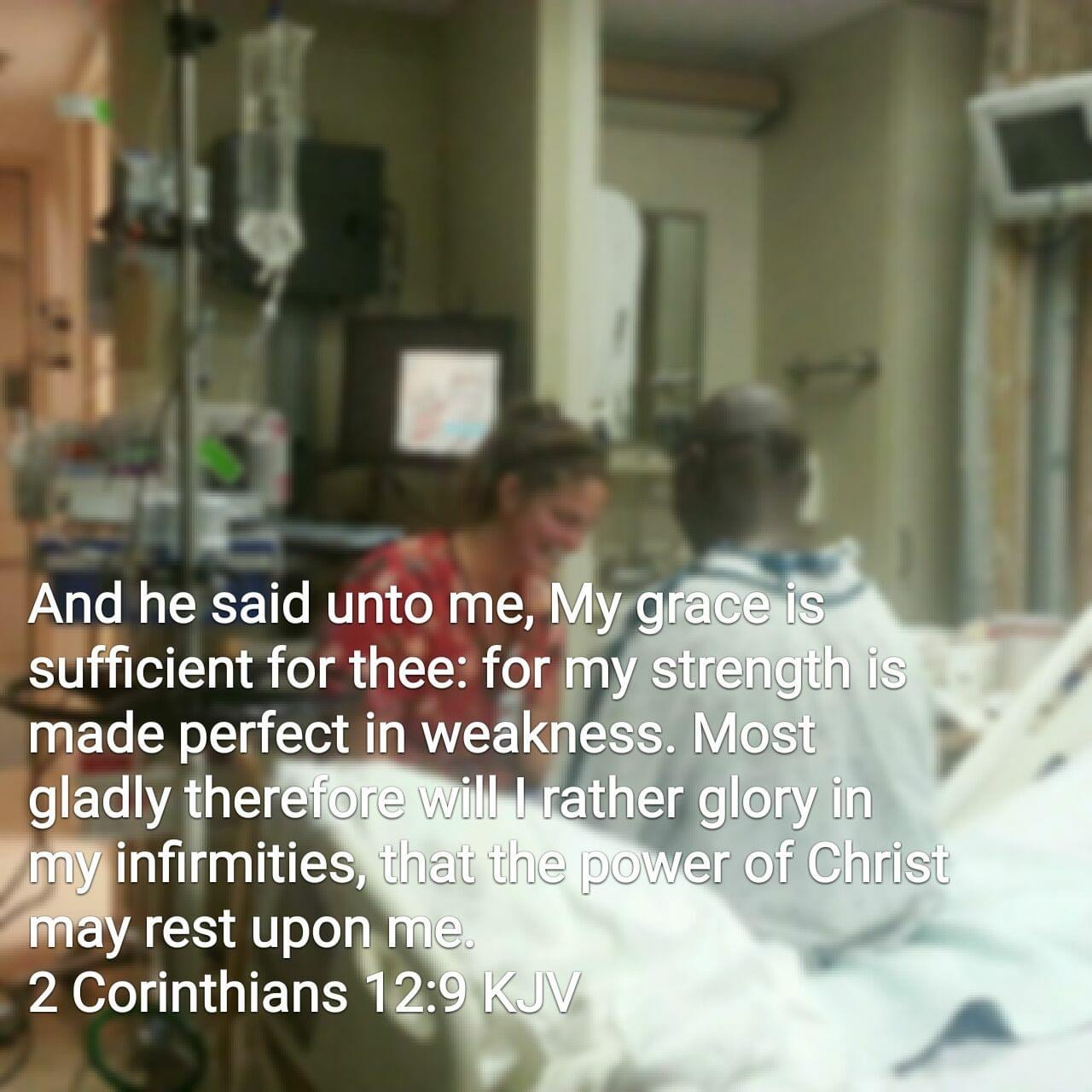 Community and resilience — hospital visit with scripture